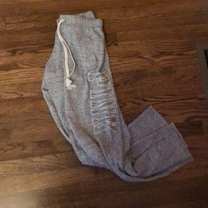 Gray sweatpants